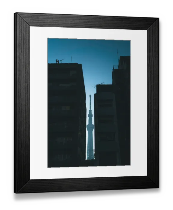 Framed Print : Moda River, Sky Tree, Tokyo Framed Print : Moda River, Sky Tree, Tokyo