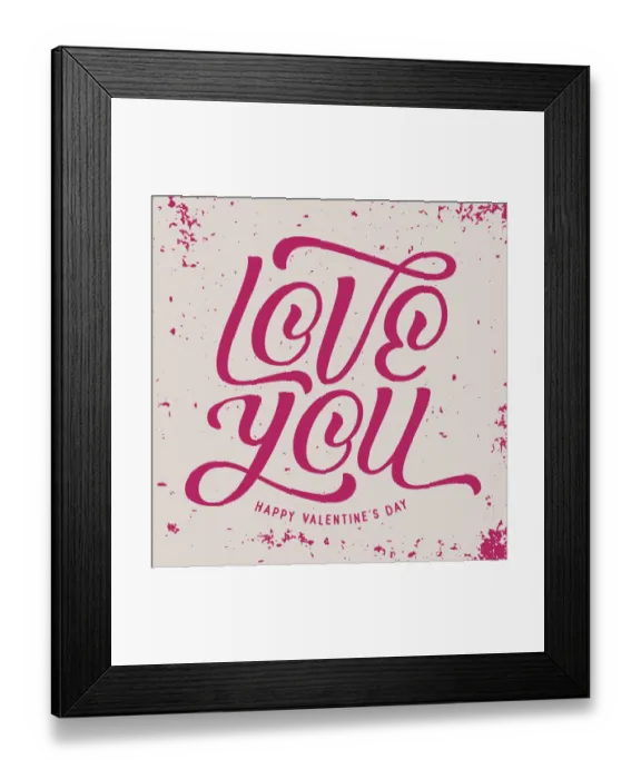 Framed Print : love-you-logo-squared-greeting-card-v3 Framed Print : love-you-logo-squared-greeting-card-v3