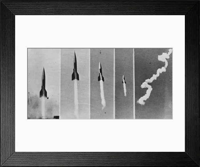 Framed Print : V-2 Bomb In Flight Framed Print : V-2 Bomb In Flight