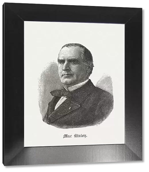 William McKinley (1843-1901), 25th president of the USA, published 1898