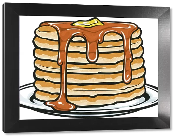 Pancake Stack Illustration