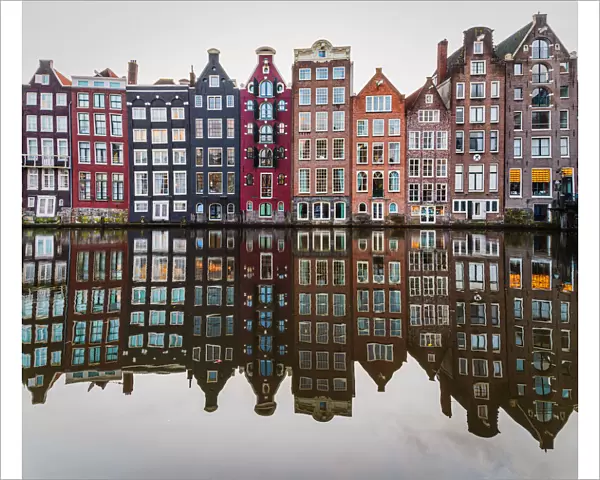Row of houses in Amsterdam, the Netherlands