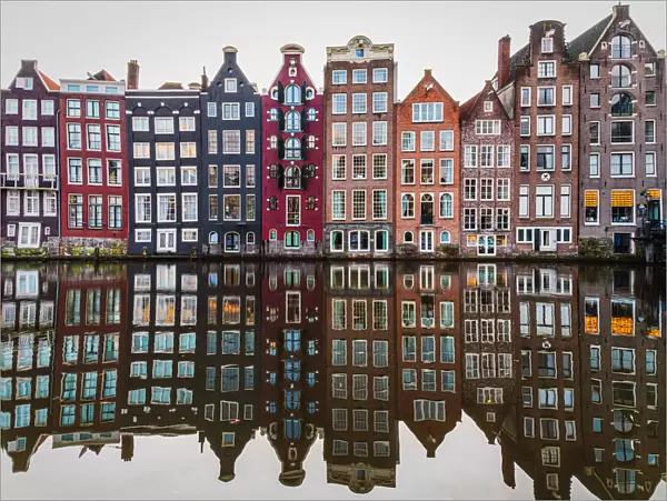 Row of houses in Amsterdam, the Netherlands