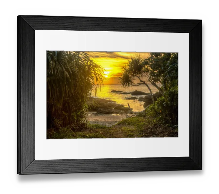 Framed Print : Sunset Cove