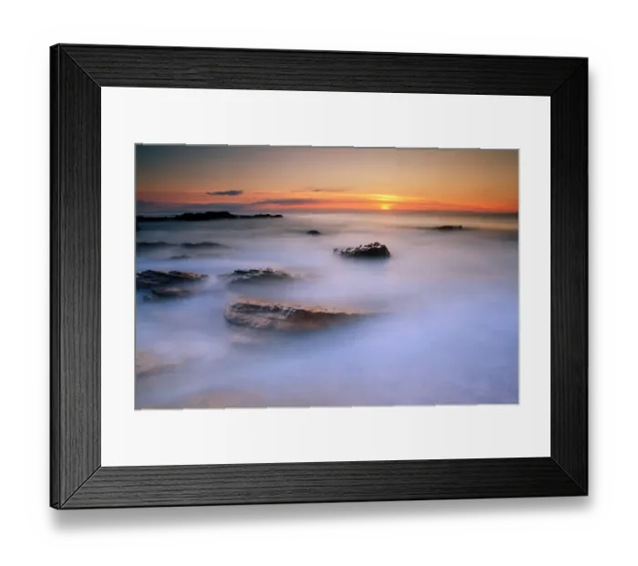 Framed Print : Sculptors cove seascape sunset ocean wave Framed Print : Sculptors cove seascape sunset ocean wave