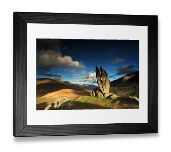 Framed Print : Split Stones Glenlyon Framed Print : Split Stones Glenlyon