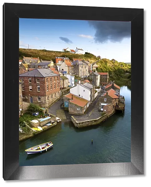 The seaside village and estuary of Staithes in Yorkshire