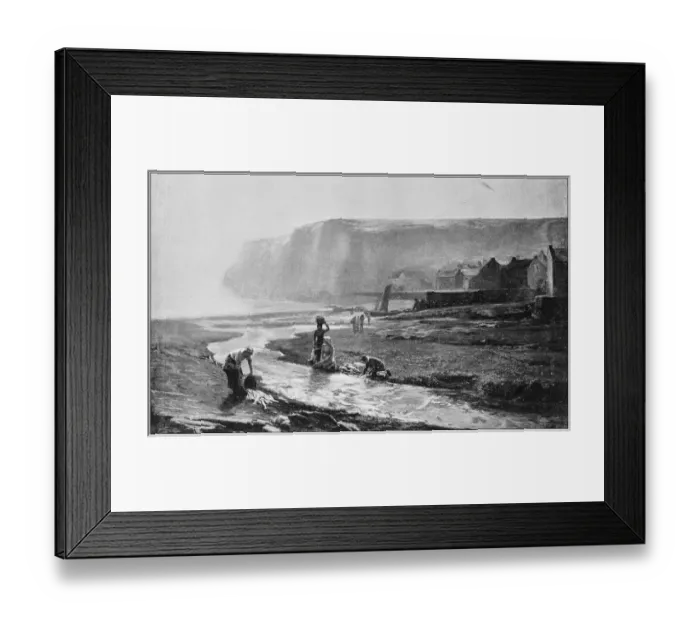 Framed Print : Antique photo of paintings: Staithes, Yorkshire Framed Print : Antique photo of paintings: Staithes, Yorkshire