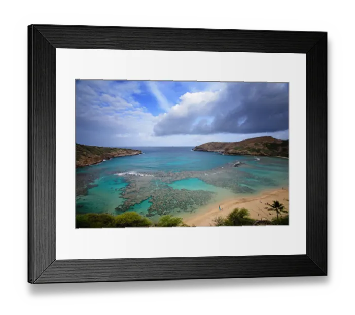 Framed Print : Hanauma Bay in Oahu Framed Print : Hanauma Bay in Oahu