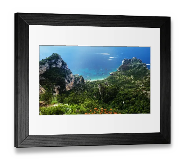 Framed Print : View from Monte Solara, Anacapri Framed Print : View from Monte Solara, Anacapri