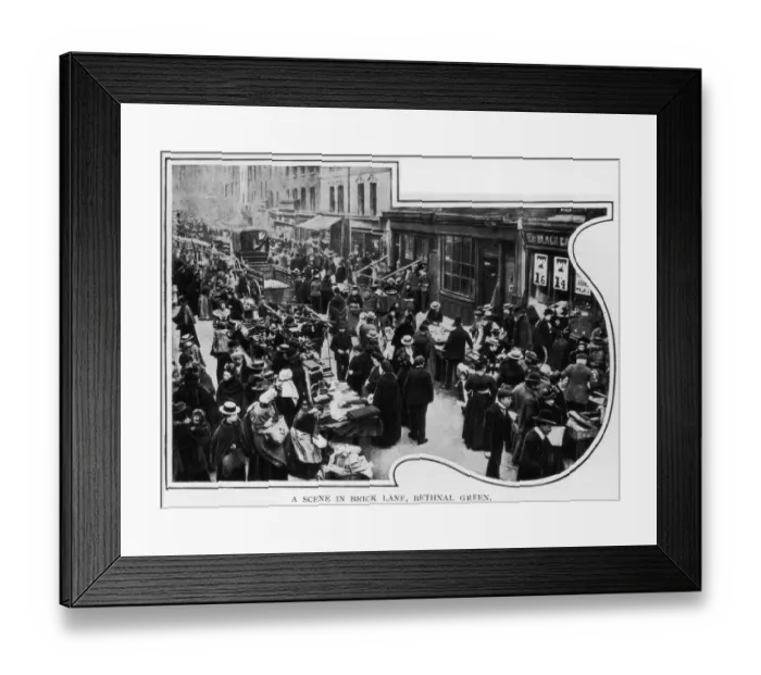 Framed Print : Brick Lane Market Framed Print : Brick Lane Market