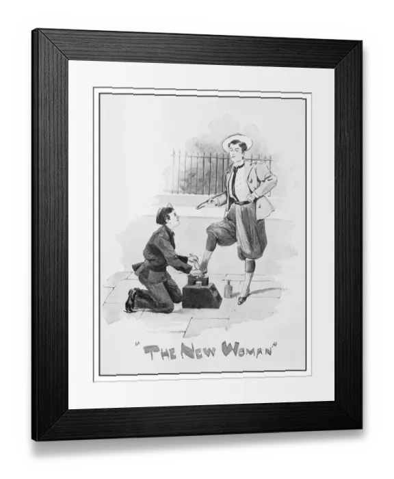 Framed Print : Antique illustration: Shoeshiner Framed Print : Antique illustration: Shoeshiner