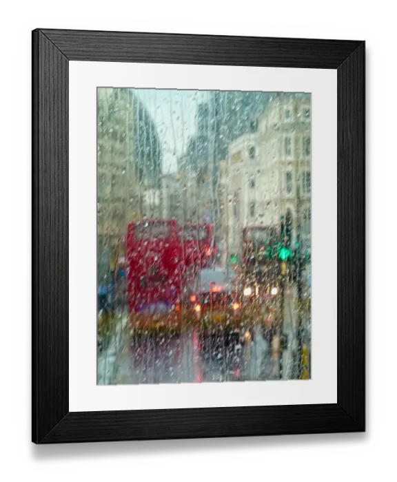 Framed Print : Piccadilly London in the Rain Framed Print : Piccadilly London in the Rain