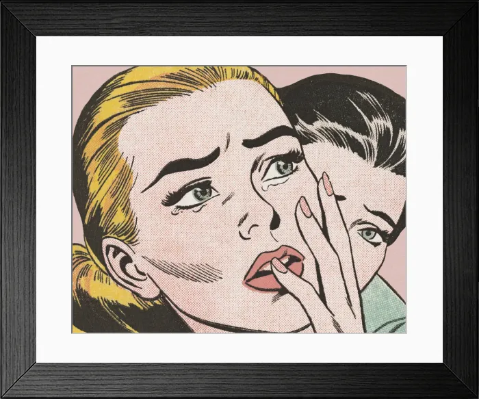 Framed Print : Closeup of Sad Woman Framed Print : Closeup of Sad Woman