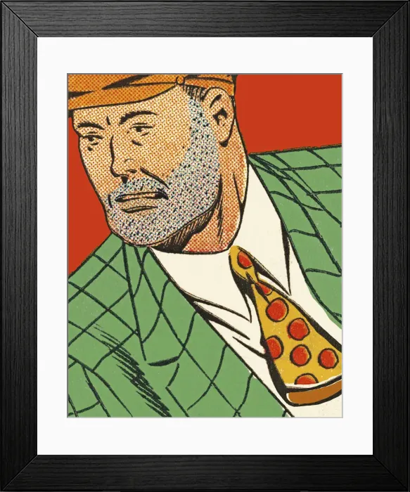 Framed Print : Man with Scruffy Beard Framed Print : Man with Scruffy Beard