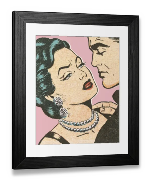 Framed Print : Unhappy Couple