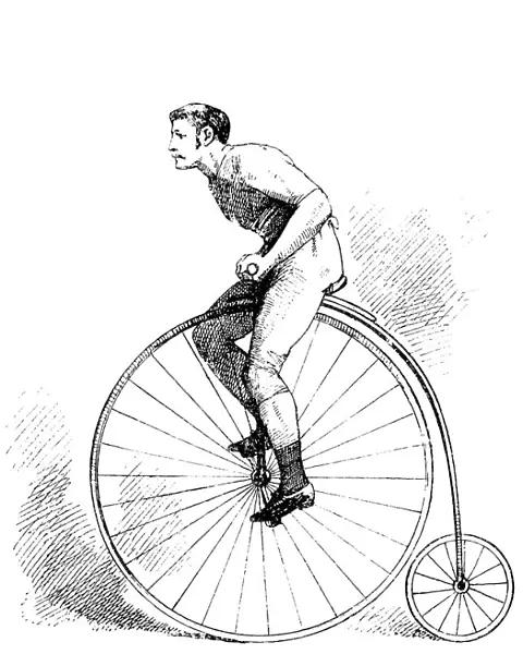Penny farthing bicycle - first exercise