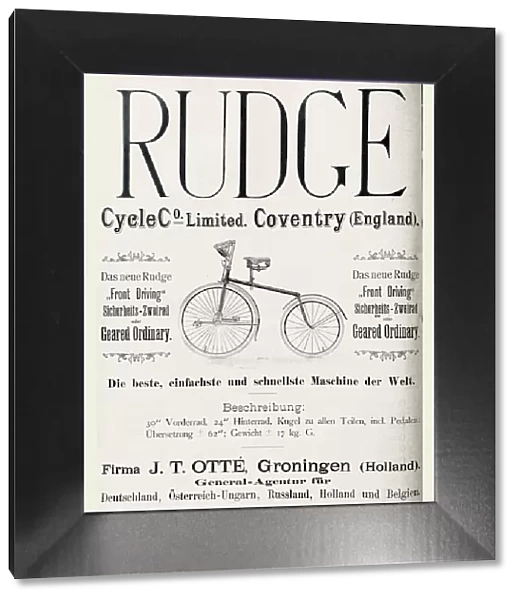 Advertisement for Cycle Co Limited, Coventry England, new rudge