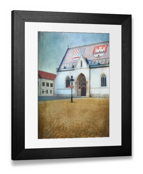 Framed Print : St Marks church, Zagreb, Croatia Framed Print : St Marks church, Zagreb, Croatia