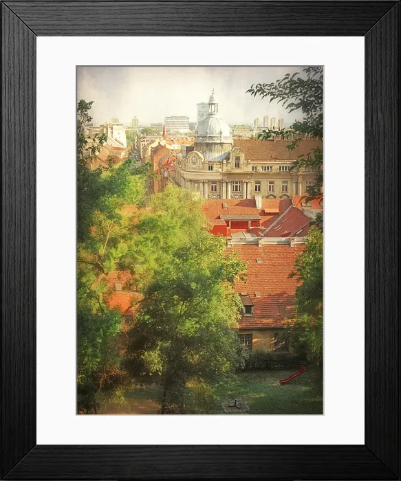 Framed Print : Zagreb from the Upper Town, Croatia Framed Print : Zagreb from the Upper Town, Croatia