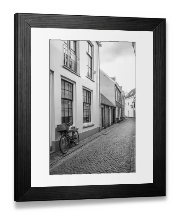 Framed Print : Bicycle on a lovely alley Framed Print : Bicycle on a lovely alley