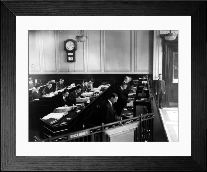 Framed Print : Bank interior Framed Print : Bank interior