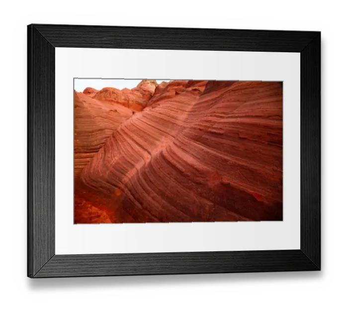 Framed Print : The red sand hill, Shaanxi Province, China