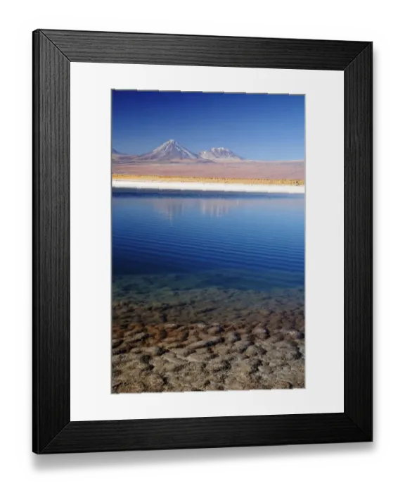 Framed Print : Pond in the Atacama Desert in Chile Framed Print : Pond in the Atacama Desert in Chile
