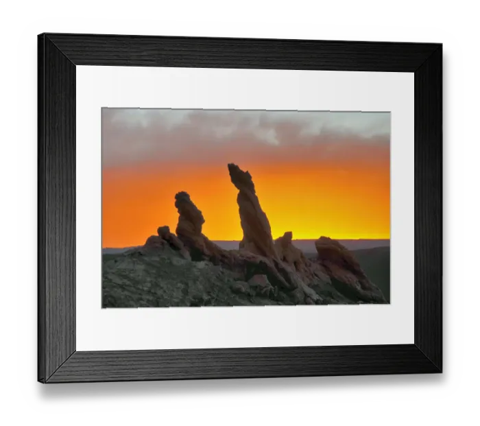 Framed Print : Geological formations of valley of moon