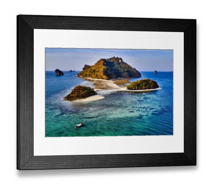 Framed Print : Koh Poda island in Phang Nga bay, Thailand