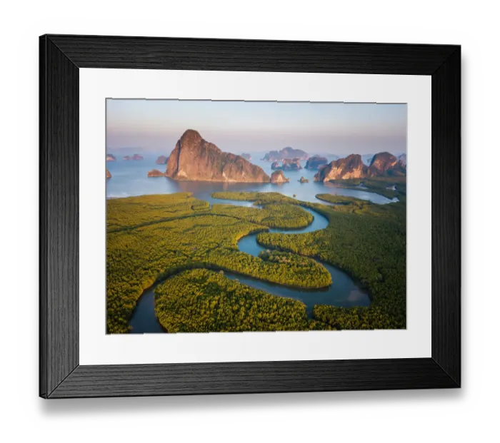 Framed Print : Beautiful landscape Phangnga bay, unseen view of Phangnga, Phuket, Thailand Framed Print : Beautiful landscape Phangnga bay, unseen view of Phangnga, Phuket, Thailand