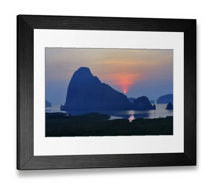 Framed Print : Unseen in Phang Nga : Khao Samed Nang Chee Viewpoint is very a famous island in Thailand Framed Print : Unseen in Phang Nga : Khao Samed Nang Chee Viewpoint is very a famous island in Thailand