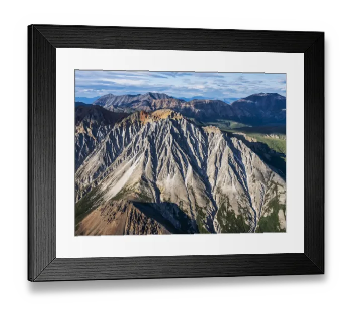 Framed Print : The mountains of Kluane National Park and Reserve seen from an aerial perspective Framed Print : The mountains of Kluane National Park and Reserve seen from an aerial perspective