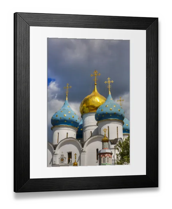 Framed Print : Holy Dormition Cathedral, The Holy Trinity Saint Serguis Lavra Framed Print : Holy Dormition Cathedral, The Holy Trinity Saint Serguis Lavra