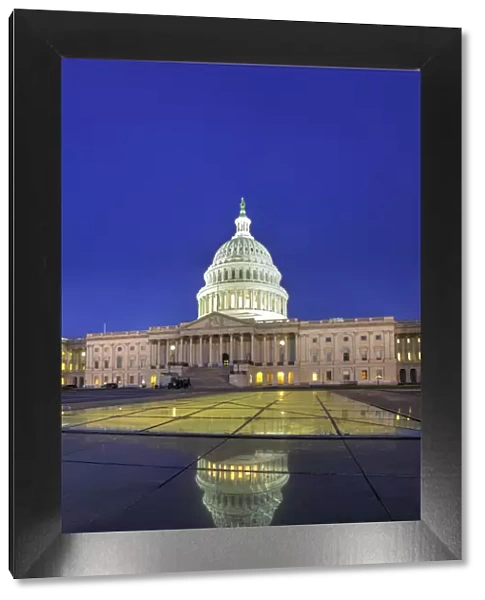 United States Capitol at blue hour