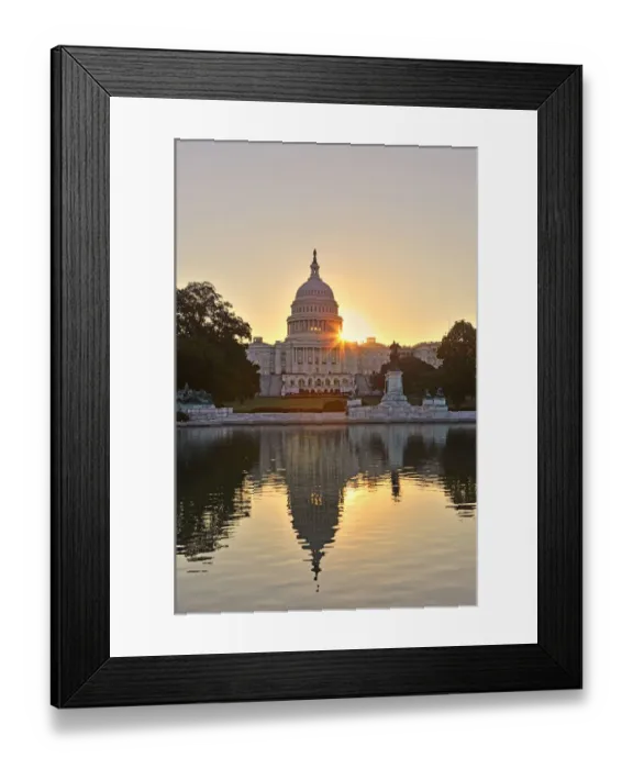 Framed Print : Sunrise at United States Capitol Framed Print : Sunrise at United States Capitol