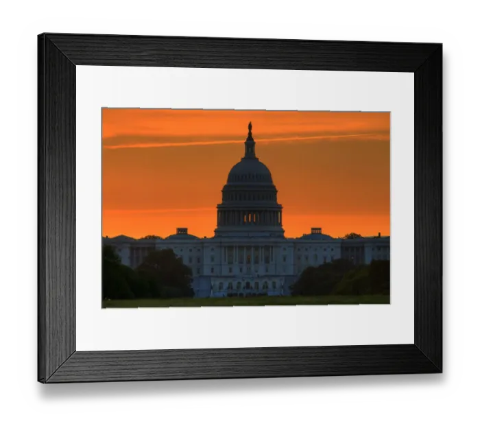 Framed Print : Capitol Hill Sunrise