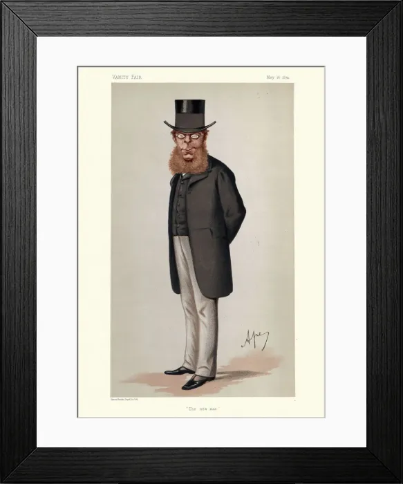 Framed Print : Vanity fair caricature of Richard Assheton Cross, 1st Viscount Cross