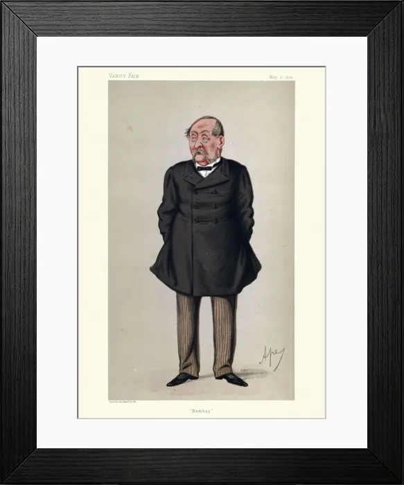 Framed Print : Vanity fair caricature of William Vesey-FitzGerald, Victorian Governor of Bombay 19thj Framed Print : Vanity fair caricature of William Vesey-FitzGerald, Victorian Governor of Bombay 19thj