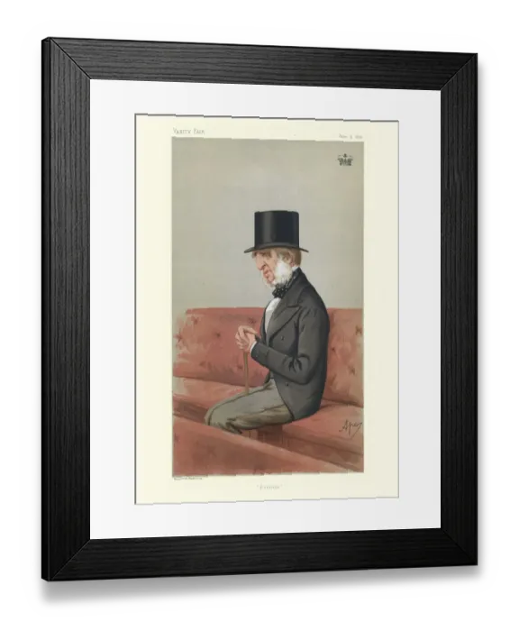 Framed Print : William Cavendish, 7th Duke of Devonshire, Vanity fair caricature Framed Print : William Cavendish, 7th Duke of Devonshire, Vanity fair caricature