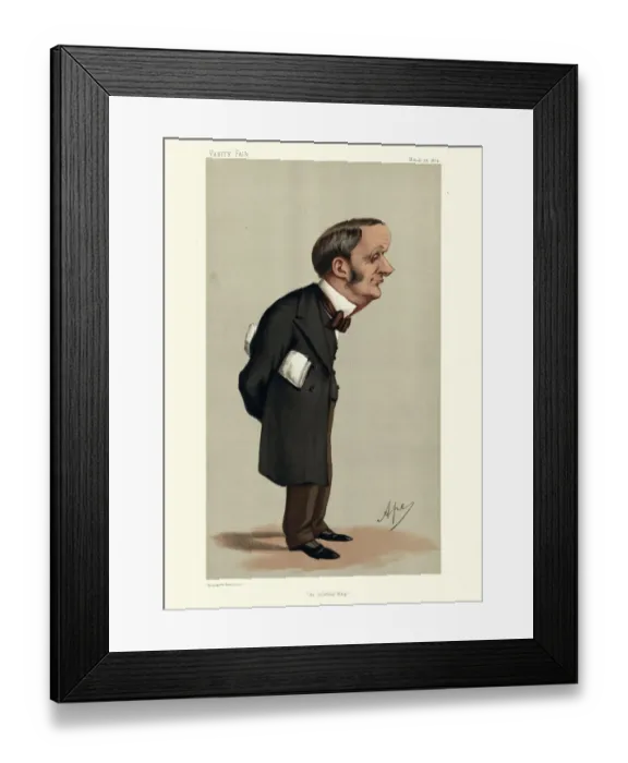 Framed Print : Sir Charles Forster, Victorian English Liberal politician, Vanity fair caricature Framed Print : Sir Charles Forster, Victorian English Liberal politician, Vanity fair caricature