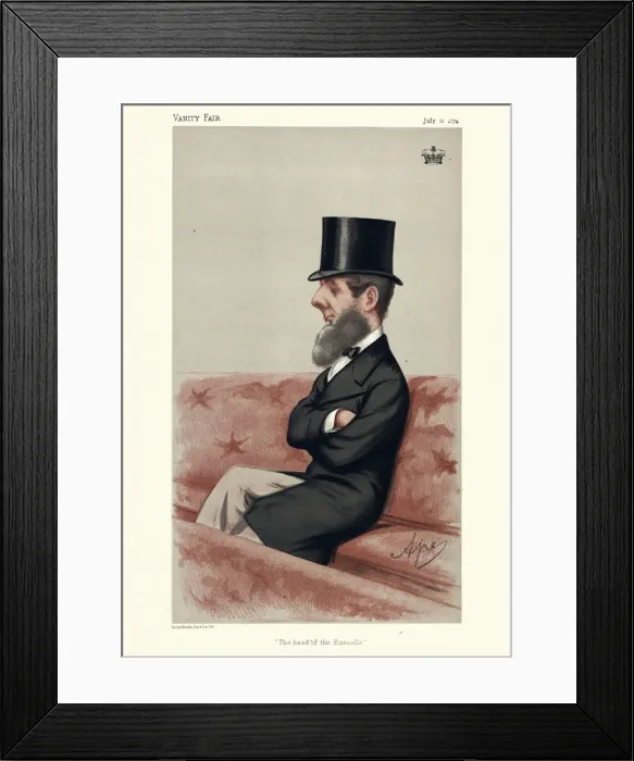 Framed Print : Francis Russell, 9th Duke of Bedford, Vanity fair caricature Framed Print : Francis Russell, 9th Duke of Bedford, Vanity fair caricature