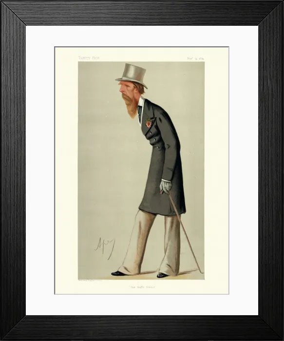 Framed Print : the Gulls friend, Christopher Sykes, Vanity fair caricature Framed Print : the Gulls friend, Christopher Sykes, Vanity fair caricature