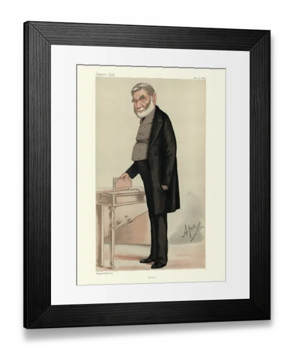 Framed Print : Anthony Panizzi, Principal Librarian British Museum, Vanity fair caricature Framed Print : Anthony Panizzi, Principal Librarian British Museum, Vanity fair caricature