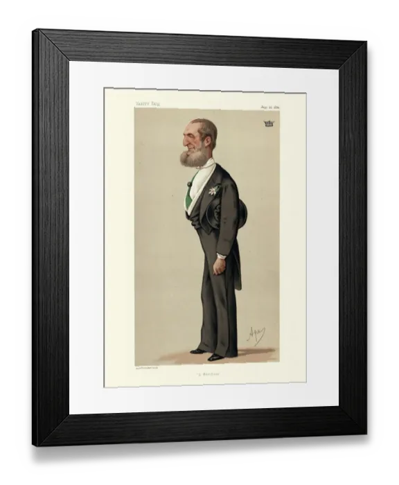 Framed Print : Marquis D Azeglio, Italian diplomat and politician, Vanity fair caricature Framed Print : Marquis D Azeglio, Italian diplomat and politician, Vanity fair caricature