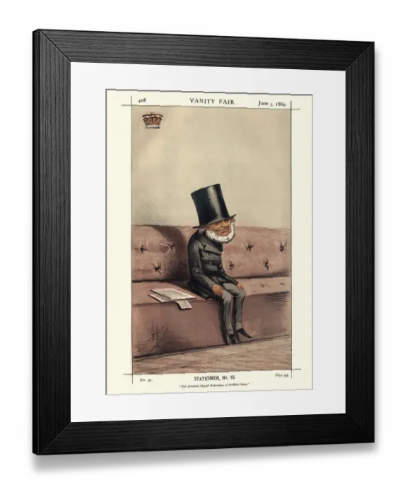 Framed Print : Vanity fair caricature of John Russell, 1st Earl Russell Framed Print : Vanity fair caricature of John Russell, 1st Earl Russell
