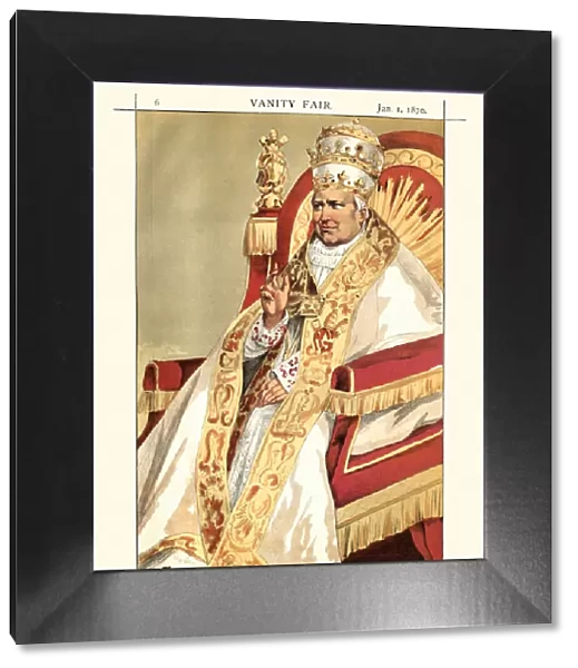 Vanity fair caricature of Pope Pius IX