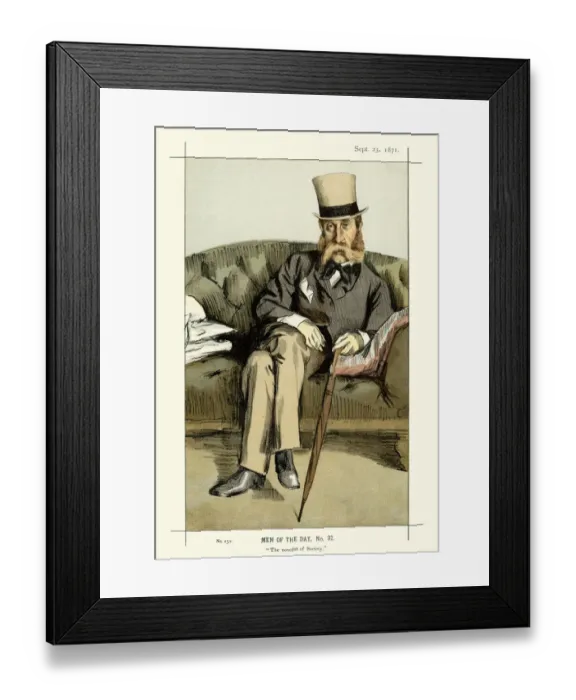 Framed Print : Vanity Fair Print of George Whyte-Melville Framed Print : Vanity Fair Print of George Whyte-Melville