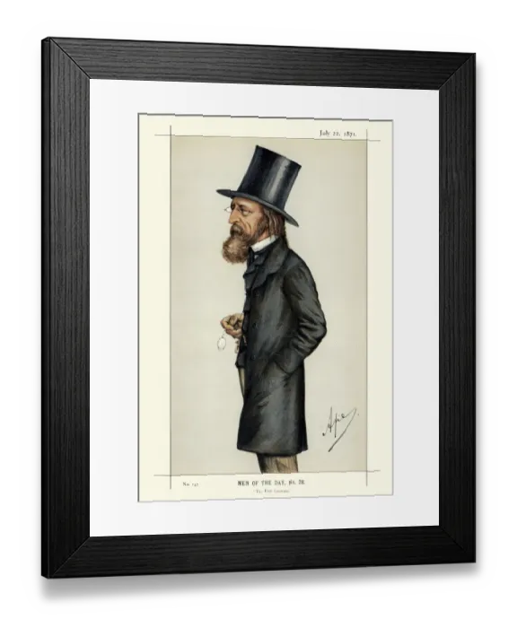 Framed Print : Vanity Fair Print of Alfred, Lord Tennyson Framed Print : Vanity Fair Print of Alfred, Lord Tennyson