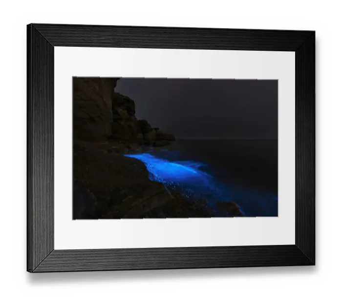 Framed Print : Fluorescent beach In Yellow Sea Framed Print : Fluorescent beach In Yellow Sea